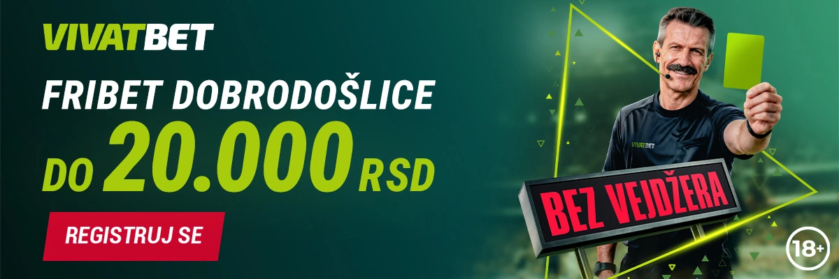 VIVATBET promotivni baner — sportska dobrodošlica